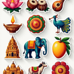 Regional Art & Symbols - Sticker Sheet v12